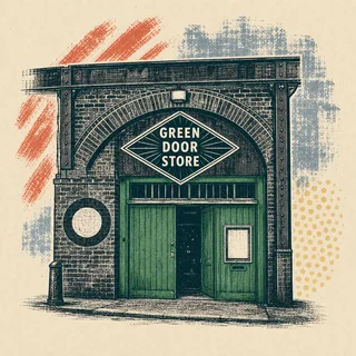 Illustration of Green Door Store